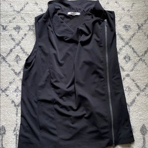 DKNY Asymmetrical Zippered Vest